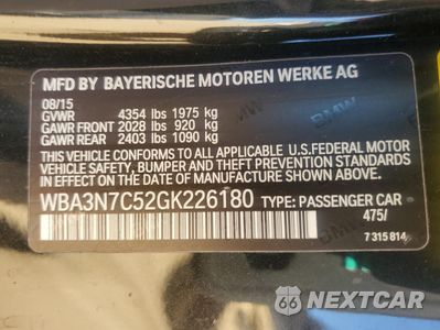 Zdjęcie 12 z 14 samochodu: 2016 BMW 428 I VIN:WBA3N7C52GK226180 - miniatura