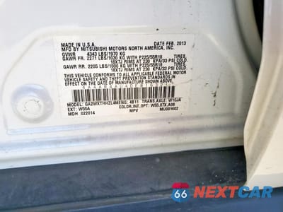 Zdjęcie 13 z 15 samochodu: 2013 MITSUBISHI OUTLANDER SPORT SE VIN:4A4AR4AU4DE016321 - miniatura