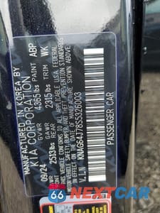 Zdjęcie 12 z 12 samochodu: 2025 KIA K5 GT LINE VIN:KNAG64J78S5326003 - miniatura