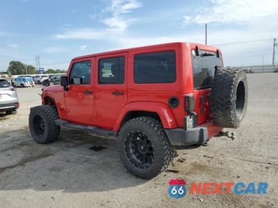 Drugie zdjęcie samochodu z przodu: 2015 JEEP WRANGLER UNLIMITED SAHARA VIN:1C4BJWEG7FL685877 - miniatura