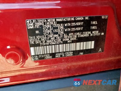 Zdjęcie 13 z 13 samochodu: 2022 TOYOTA RAV4 LE VIN:2T3H1RFV0NW230776 - miniatura