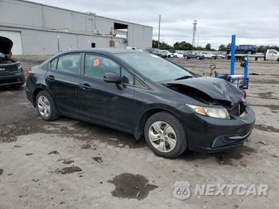 Czwarte zdjęcie samochodu z boku: 2013 HONDA CIVIC LX VIN:2HGFB2F54DH581881 - miniatura