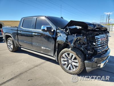 Czwarte zdjęcie samochodu z boku: 2023 GMC SIERRA K1500 DENALI VIN:3GTUUGED0PG148651 - miniatura
