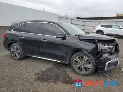 Czwarte zdjęcie samochodu z boku: 2019 ACURA MDX TECHNOLOGY VIN:5J8YD4H50KL008827 - miniatura