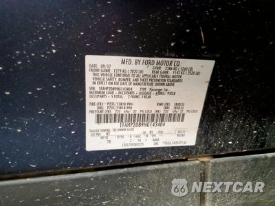Zdjęcie 12 z 13 samochodu: 2017 FORD TAURUS SE VIN:1FAHP2D89HG143404 - miniatura