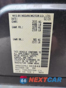 Zdjęcie 14 z 16 samochodu: 2020 NISSAN LEAF SV VIN:1N4AZ1CP4LC303848 - miniatura