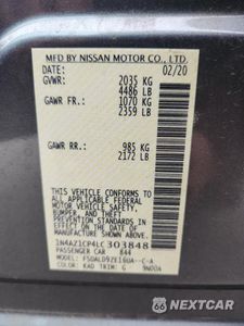 Zdjęcie 14 z 16 samochodu: 2020 NISSAN LEAF SV VIN:1N4AZ1CP4LC303848 - miniatura