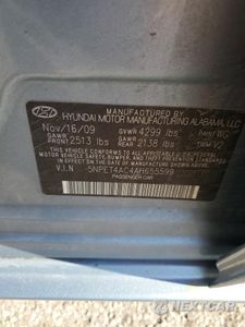 Zdjęcie 12 z 12 samochodu: 2010 HYUNDAI SONATA GLS VIN:5NPET4AC4AH655599 - miniatura