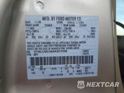 Zdjęcie 13 z 13 samochodu: 2010 FORD ESCAPE LIMITED VIN:1FMCU9EG4AKB31008 - miniatura