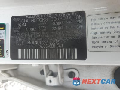 Zdjęcie 12 z 14 samochodu: 2014 KIA CADENZA PREMIUM VIN:KNALN4D72E5160675 - miniatura