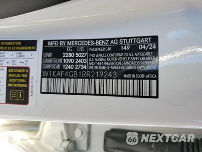 Zdjęcie 12 z 14 samochodu: 2024 MERCEDES-BENZ C 300 VIN:W1KAF4GB1RR219243 - miniatura