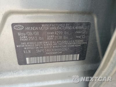 Zdjęcie 12 z 12 samochodu: 2009 HYUNDAI SONATA GLS VIN:5NPET46C69H460267 - miniatura