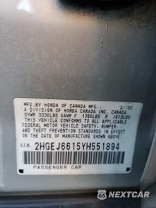 Zdjęcie 13 z 15 samochodu: 2000 HONDA CIVIC BASE VIN:2HGEJ6615YH551894 - miniatura