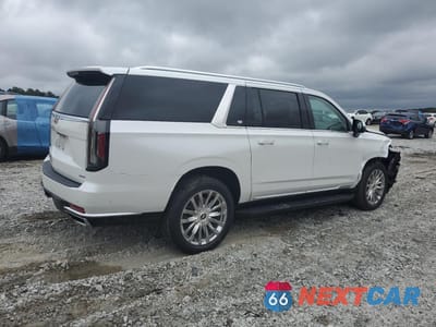 Trzecie zdjęcie samochodu z tyłu: 2022 CADILLAC ESCALADE ESV PREMIUM LUXURY VIN:1GYS4KKL9NR212134 - miniatura