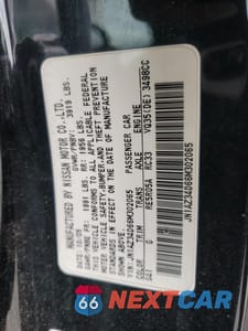 Zdjęcie 12 z 12 samochodu: 2006 NISSAN 350Z COUPE VIN:JN1AZ34D66M302065 - miniatura