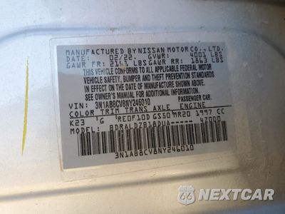 Zdjęcie 13 z 13 samochodu: 2022 NISSAN SENTRA SV VIN:3N1AB8CV8NY246010 - miniatura