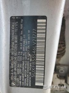 Zdjęcie 13 z 13 samochodu: 2006 BMW X5 4.4I VIN:5UXFB53546LV23777 - miniatura