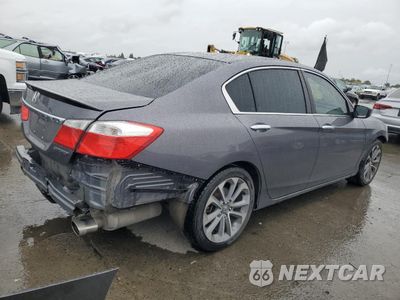Trzecie zdjęcie samochodu z tyłu: 2015 HONDA ACCORD SPORT VIN:1HGCR2F53FA004453 - miniatura