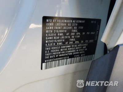 Zdjęcie 13 z 13 samochodu: 2017 VOLKSWAGEN TIGUAN S VIN:WVGBV7AX8HK012214 - miniatura