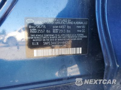 Zdjęcie 12 z 15 samochodu: 2017 HYUNDAI SONATA SPORT VIN:5NPE34AF0HH440127 - miniatura