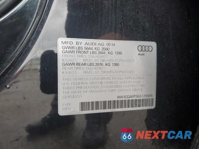 Zdjęcie 13 z 13 samochodu: 2014 AUDI SQ5 PREMIUM PLUS VIN:WA1CGAFP3EA129865 - miniatura