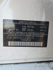 Zdjęcie 13 z 14 samochodu: 2018 HYUNDAI SONATA SPORT VIN:5NPE34AF5JH646775 - miniatura