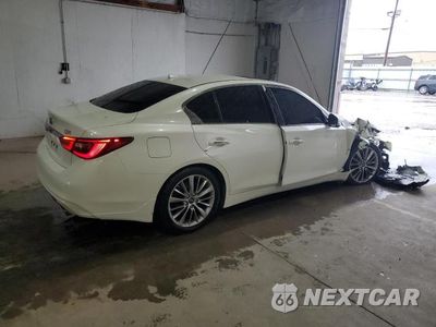 Trzecie zdjęcie samochodu z tyłu: 2018 INFINITI Q50 LUXE VIN:JN1EV7AR8JM438632 - miniatura