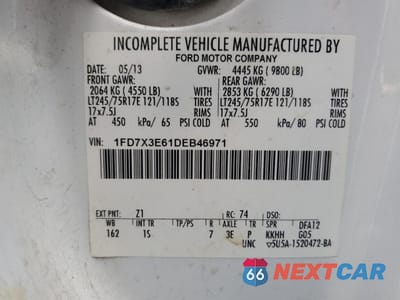 Zdjęcie 12 z 13 samochodu: 2013 FORD F350 SUPER DUTY VIN:1FD7X3E61DEB46971 - miniatura