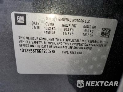 Zdjęcie 13 z 13 samochodu: 2016 CHEVROLET MALIBU LT VIN:1G1ZE5ST6GF200278 - miniatura