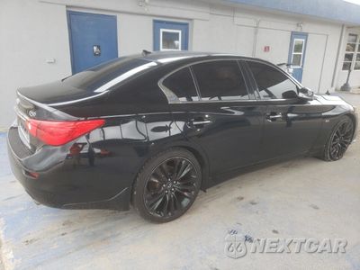 Trzecie zdjęcie samochodu z tyłu: 2017 INFINITI Q50 PREMIUM VIN:JN1EV7AR1HM840499 - miniatura