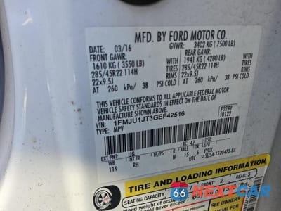 Zdjęcie 13 z 13 samochodu: 2016 FORD EXPEDITION XLT VIN:1FMJU1JT3GEF42516 - miniatura