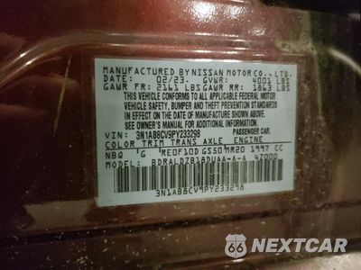 Zdjęcie 12 z 12 samochodu: 2023 NISSAN SENTRA SV VIN:3N1AB8CV9PY233298 - miniatura
