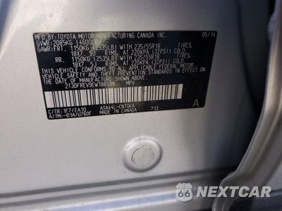 Zdjęcie 13 z 13 samochodu: 2014 TOYOTA RAV4 LIMITED VIN:2T3DFREV9EW186598 - miniatura