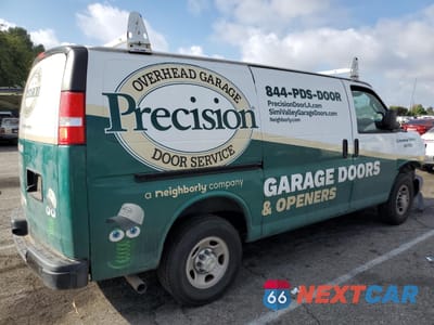 Trzecie zdjęcie samochodu z tyłu: 2023 CHEVROLET EXPRESS G3500 VIN:1GCZGGFP5P1135575 - miniatura