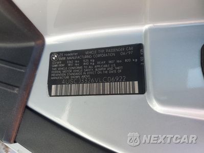 Zdjęcie 12 z 12 samochodu: 1997 BMW Z3 2.8 VIN:4USCJ3326VLC06922 - miniatura