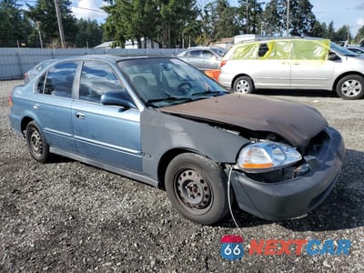 Czwarte zdjęcie samochodu z boku: 1998 HONDA CIVIC EX VIN:1HGEJ8640WL041278 - miniatura