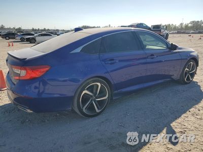 Trzecie zdjęcie samochodu z tyłu: 2019 HONDA ACCORD SPORT VIN:1HGCV1F34KA153856 - miniatura