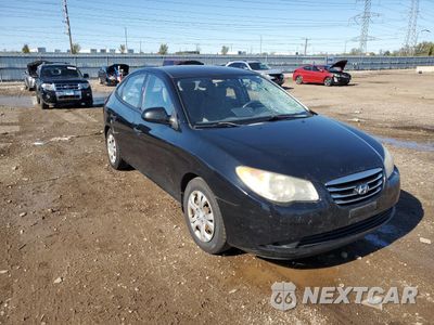 Czwarte zdjęcie samochodu z boku: 2010 HYUNDAI ELANTRA BLUE VIN:KMHDU4AD2AU855819 - miniatura