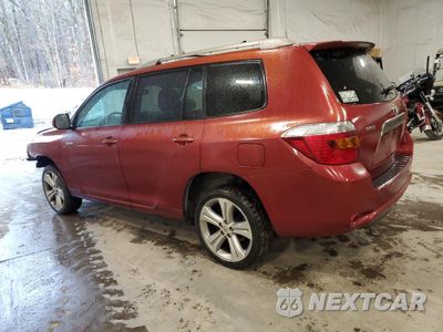 Drugie zdjęcie samochodu z przodu: 2008 TOYOTA HIGHLANDER SPORT VIN:JTEDS43A482066036 - miniatura