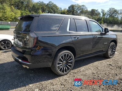 Trzecie zdjęcie samochodu z tyłu: 2025 CHEVROLET TAHOE K1500 HIGH COUNTRY VIN:1GNS6TRLXSR361408 - miniatura