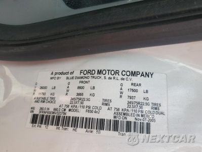 Zdjęcie 12 z 12 samochodu: 2006 FORD F650 SUPER DUTY FLATBED TRUCK VIN:3FRNF65E96V323784 - miniatura