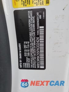 Zdjęcie 12 z 12 samochodu: 2015 BMW M4 VIN:WBS3R9C55FK332424 - miniatura