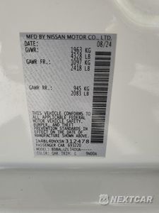 Zdjęcie 12 z 12 samochodu: 2025 NISSAN ALTIMA SV VIN:1N4BL4DVXSN312478 - miniatura