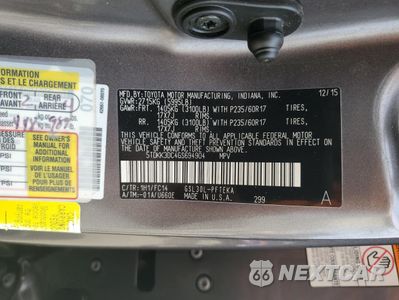 Zdjęcie 13 z 15 samochodu: 2016 TOYOTA SIENNA LE VIN:5TDKK3DC4GS694904 - miniatura