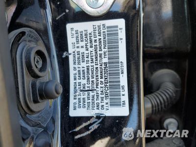 Zdjęcie 12 z 14 samochodu: 2019 HONDA CIVIC SPORT VIN:19XFC2F82KE202648 - miniatura