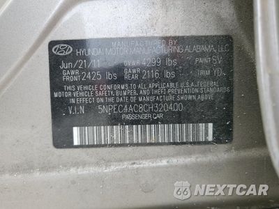 Zdjęcie 13 z 13 samochodu: 2012 HYUNDAI SONATA SE VIN:5NPEC4AC8CH320400 - miniatura