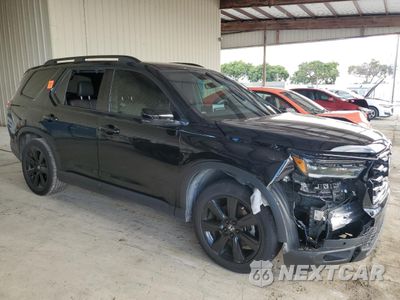 Czwarte zdjęcie samochodu z boku: 2025 HONDA PILOT BLACK VIN:5FNYG1H98SB059633 - miniatura