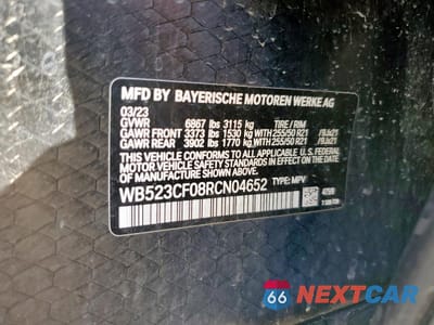 Zdjęcie 13 z 15 samochodu: 2024 BMW IX XDRIVE50 VIN:WB523CF08RCN04652 - miniatura