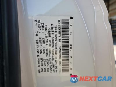 Zdjęcie 12 z 12 samochodu: 2009 HONDA ACCORD EXL VIN:1HGCS12869A007284 - miniatura