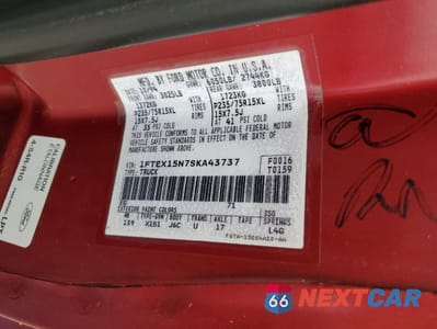 Zdjęcie 12 z 14 samochodu: 1995 FORD F150 VIN:1FTEX15N7SKA43737 - miniatura